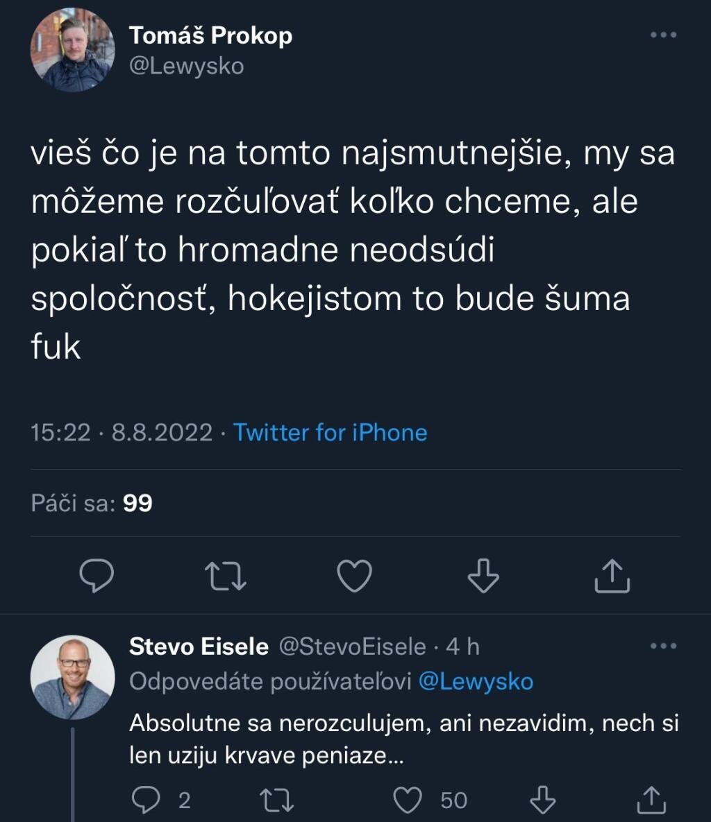 Známy slovenský moderátor to nevydržal a v reakcii na hokejistov pôsobiacich v KHL, označil ich zárobky za krvavé peniaze