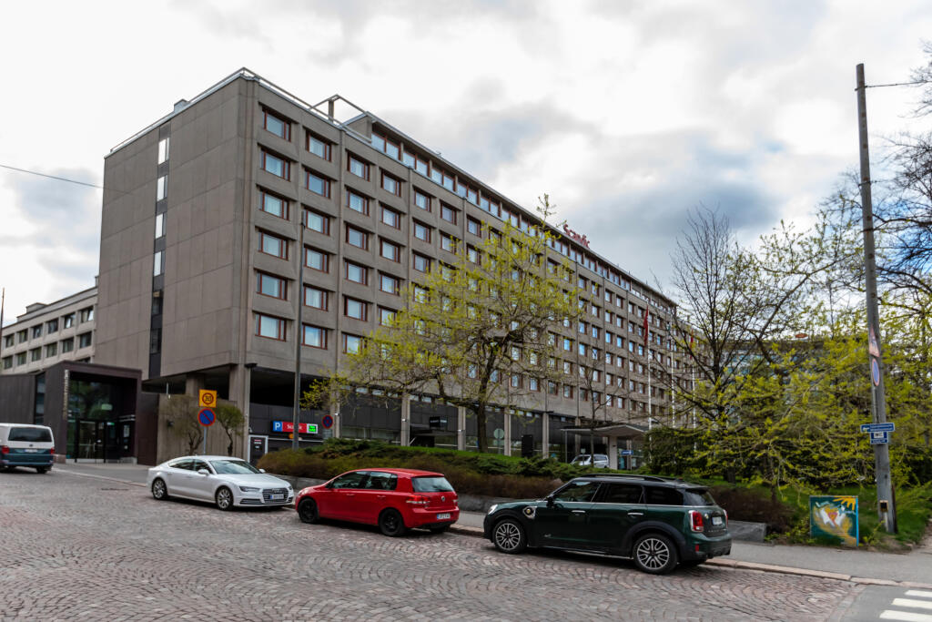 Na snímke je Scandic Park hotel v Helsinkách, kde bývajú slovenskí hokejsti počas MS 2022.