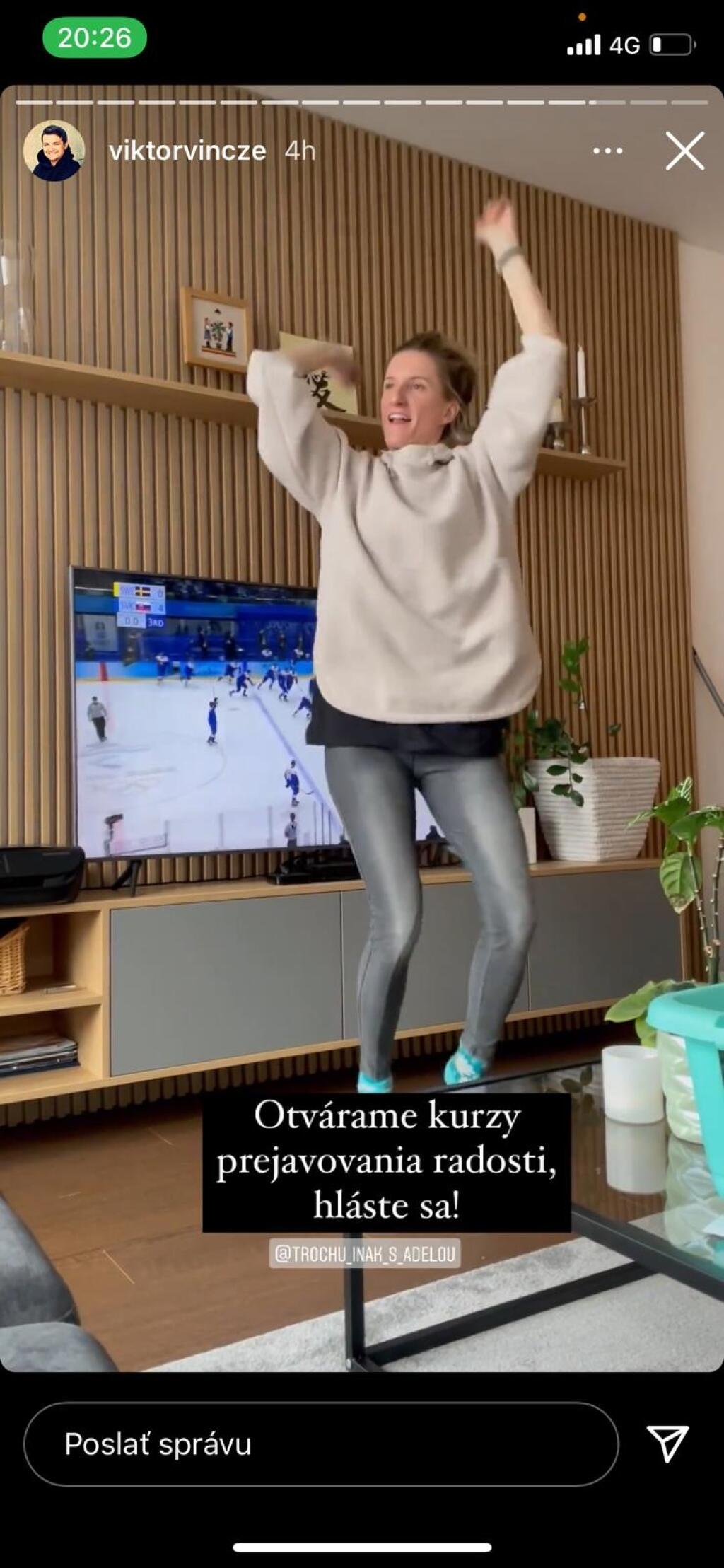 Známa slovenská moderátorka Adela Vincze sa pri fandení našim odtrhla z reťaze.