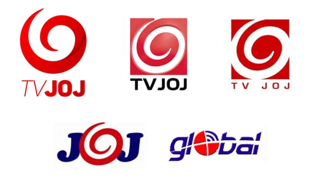 Vývoj loga TV Joj (vrátane predchodcu TV Global)