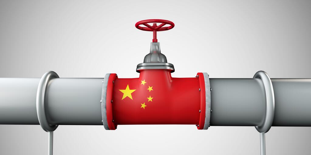 China,Oil,And,Gas,Fuel,Pipeline.,Oil,Industry,Concept.,3d