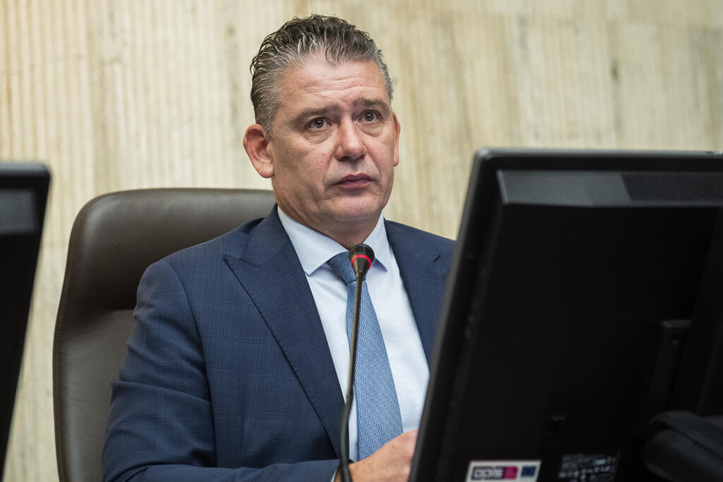 Na snímke minister vnútra SR Roman Mikulec (OĽaNO) počas 116. rokovania Vlády SR v Bratislave v stredu 9. novembra 2022. FOTO TASR - Jaroslav Novák