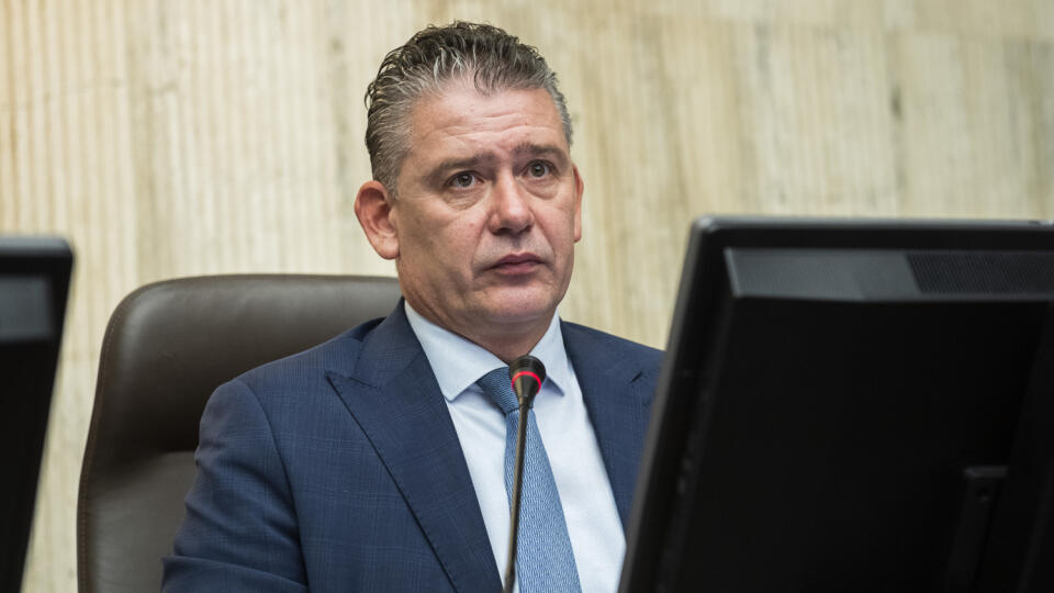 Na snímke minister vnútra SR Roman Mikulec (OĽaNO) počas 116. rokovania Vlády SR v Bratislave v stredu 9. novembra 2022. FOTO TASR - Jaroslav Novák