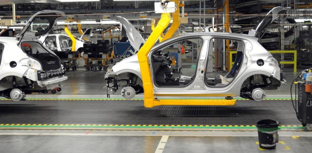 Priestory montáže automobilov v PSA Peugeot Citroën v Trnave