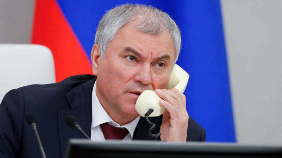 Predseda Štátnej dumy, dolnej komory ruského parlamentu, Viačeslav Volodin.