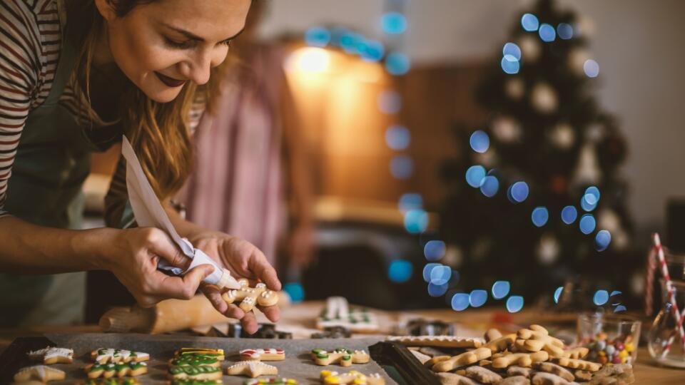 Making Gingerbread cookies for Christmas