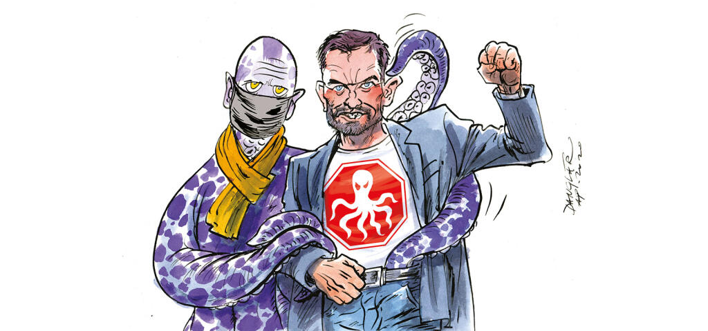 Matovic, koronavirus, ilustracia