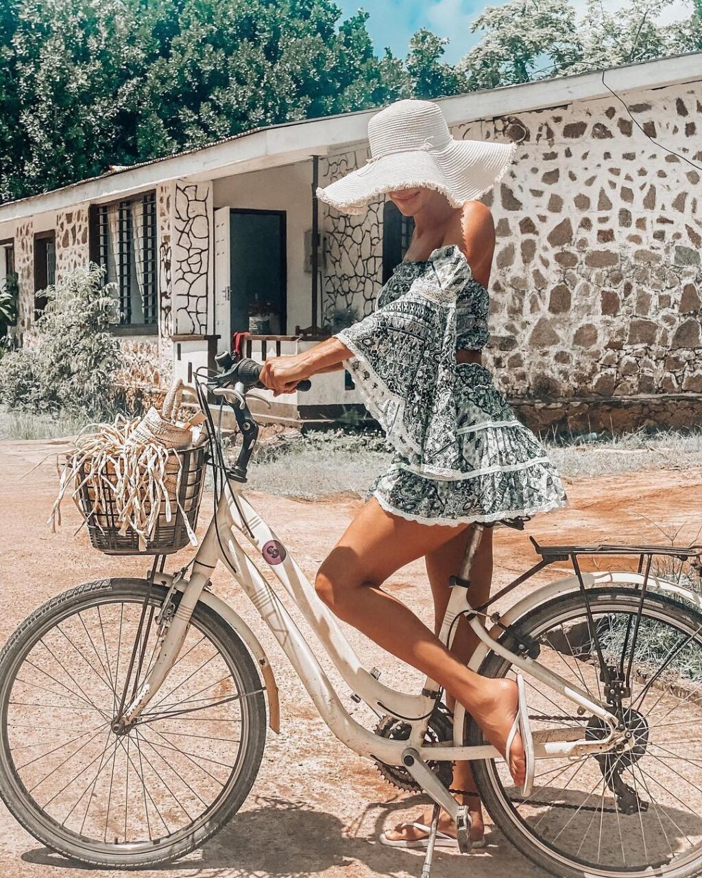 Andrea Verešová na Seychelských ostrovoch.