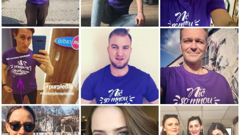 Fialové celebrity: Zapojili sa do Svetového dňa epilepsie.