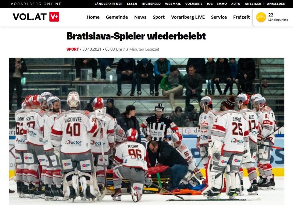Boris Sádecký bojoval po kolapse o život priamo na ľade. Trvalo vraj až štyri minúty, kým k Borisovi Sádeckému prišli záchranári. Drahocenné sekundy slovenského hokejistu možno stáli život...