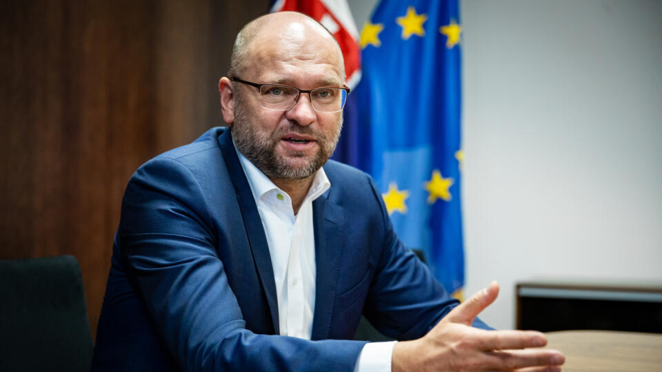 Richard Sulík pri rozhovore v Bratislave.