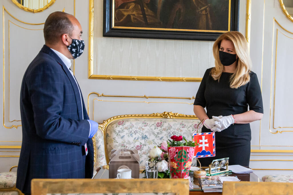 Na snímke je Zuzana Čaputová v Prezidentskom paláci v Bratislave.