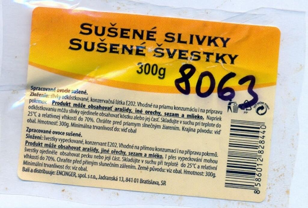Billa sťahuje z trhu sušené slivky so zatajeným oxidom siričitým