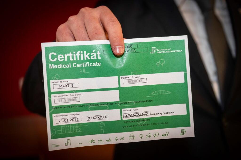 certifikát