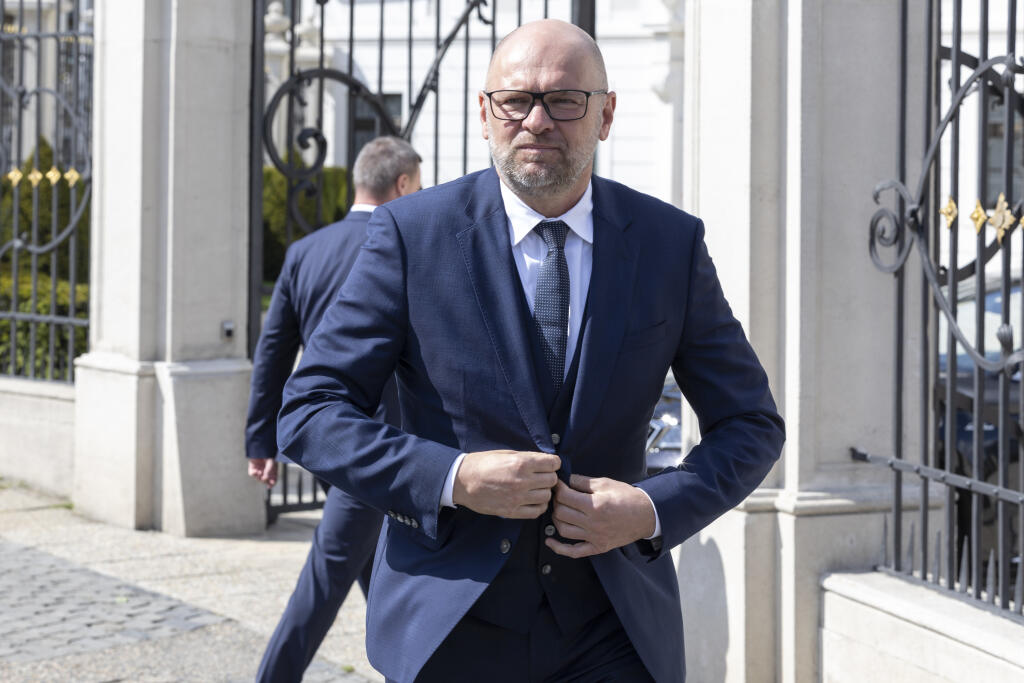 Rokovanie prezidentky Slovenskej republiky Zuzany Čaputovej o zostavení úradníckej vlády. Na snímke je Richard Sulík.