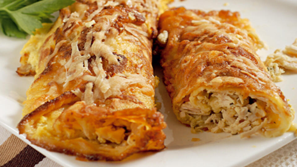 Plnené kuracie palacinky: Hladká práca, dobre držia