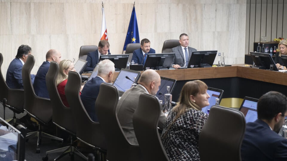 Snímka zo 101. zasadnutia vlády SR 7. septembra 2022 v Bratislave.