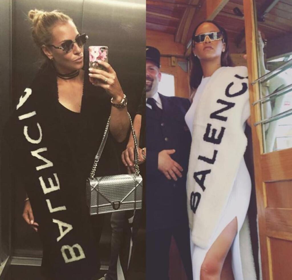 Cibulková sa netají, že pri výbere oblečenia sú jej predlohou aj zahraničné hviezdy. Dosť často ju bolo vidno oblečenú ako speváčku Rihannu. Napríklad aj túto kožušinovú štólu od Balenciagu.