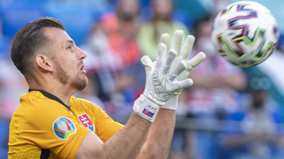 Na snímke brankár Slovenska Matrin Dúbravka.