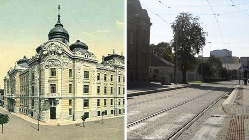 Námestie  Maratónu mieru kedysi a dnes.