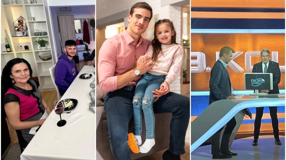 Zľava: záber z kulinárskej šou Bez servítky, zo seriálu Mama na prenájom a z kvízu Duel