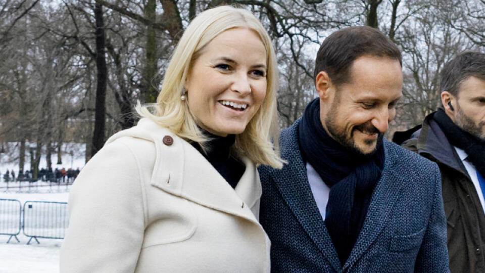 Nórsky korunný princ Haakon a jeho manželka Mette-Marit