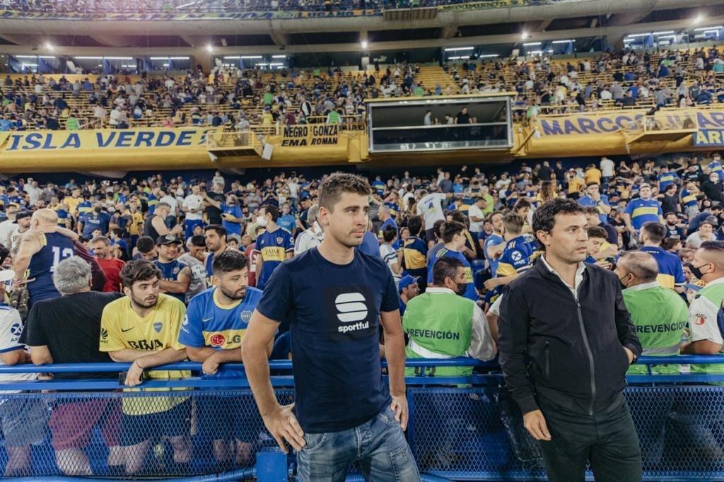 Peter Sagan na štadióne Boca Juniors.