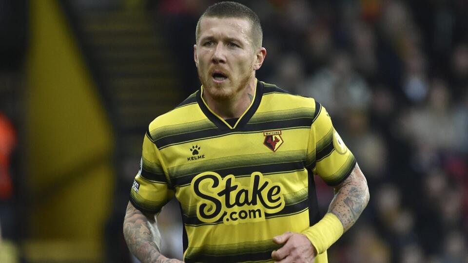 JB 78 Watford - Slovenský hráč Watfordu Juraj Kucka uteká za loptou vo futbalovom zápase anglickej ligy Premier League FC Watford -Tottenham Hotspur vo Watforde 1. januára 2022. FOTO TASR/AP
Watford's Juraj Kucka runs for the ball during the English Premier League soccer match between Watford and Tottenham Hotspur at Vicarage Road, Watford, England, Saturday, Jan. 1, 2022. (AP Photo/Rui Vieira)