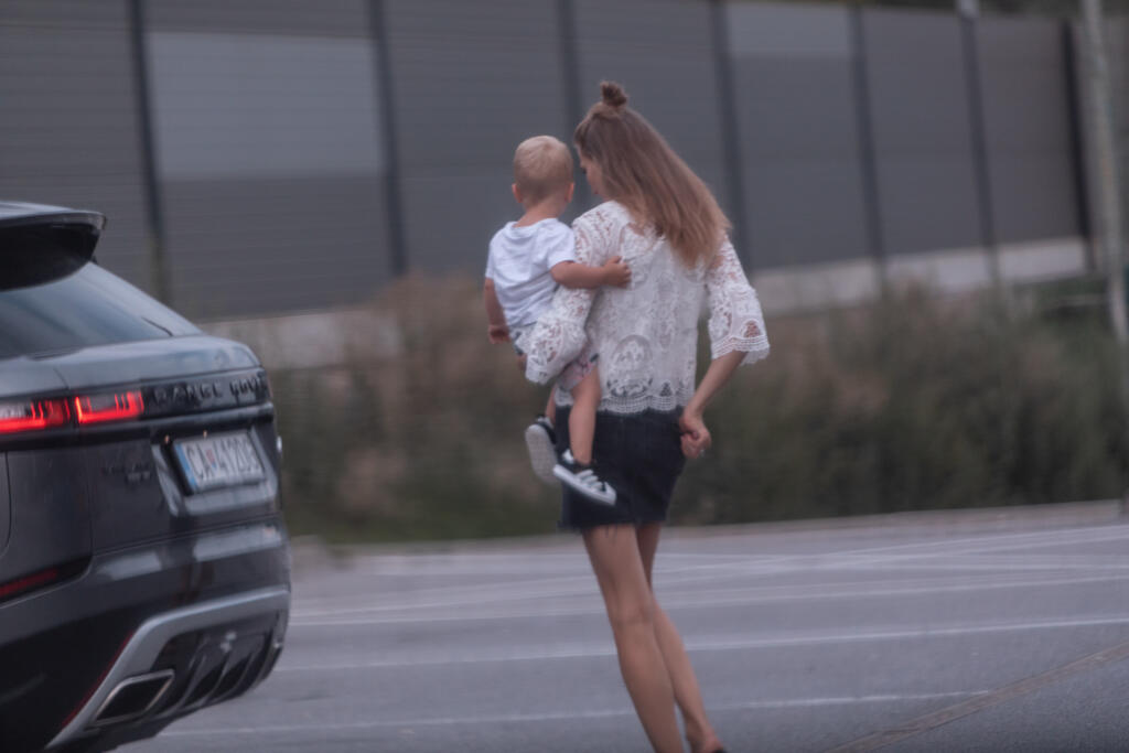 Katarína Saganovvá so synom Marlonom v Žiline bez Petra Sagana.