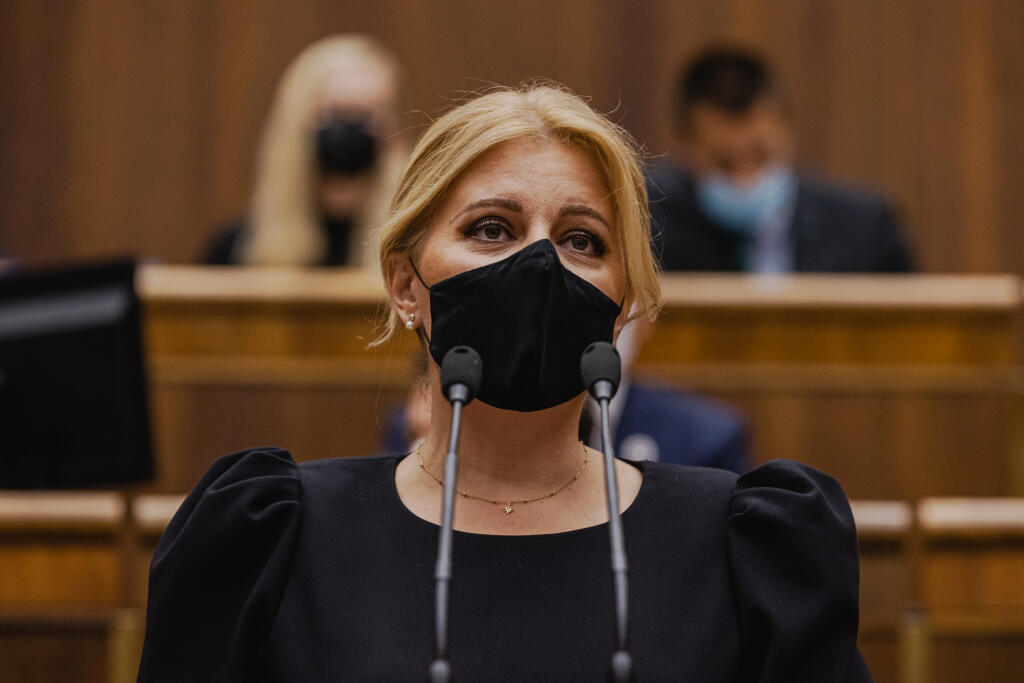 Prezidentka Slovenskej republiky Zuzana Čaputová vystúpila v Národnej rade Slovenskej republiky so Správou o stave republiky. Na snímke Prezidentka Slovenskej republiky Zuzana Čaputová.