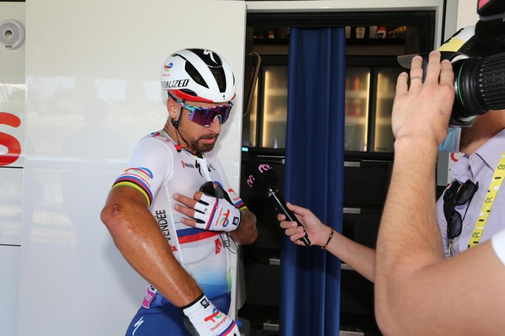 Peter Sagan po 4. etape na Tour de France.