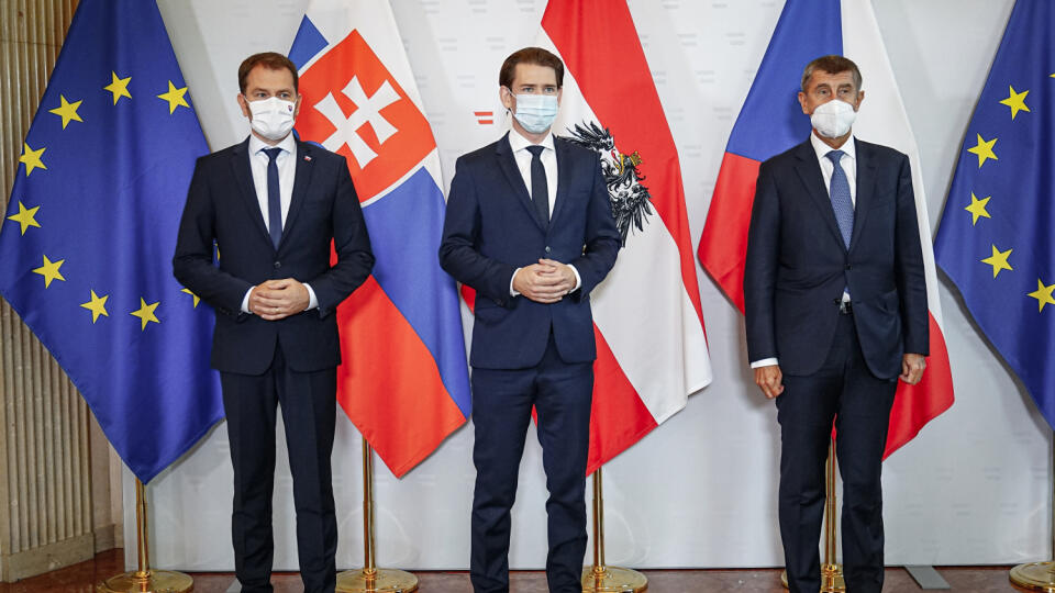 Igor Matovič Sebastian Kurz Andrej Babiš