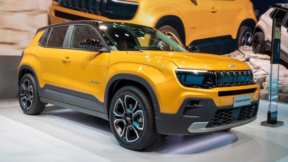 Jeep,Avenger,Full-electric,Suv,Car,Showcased,At,The,Paris,Motor