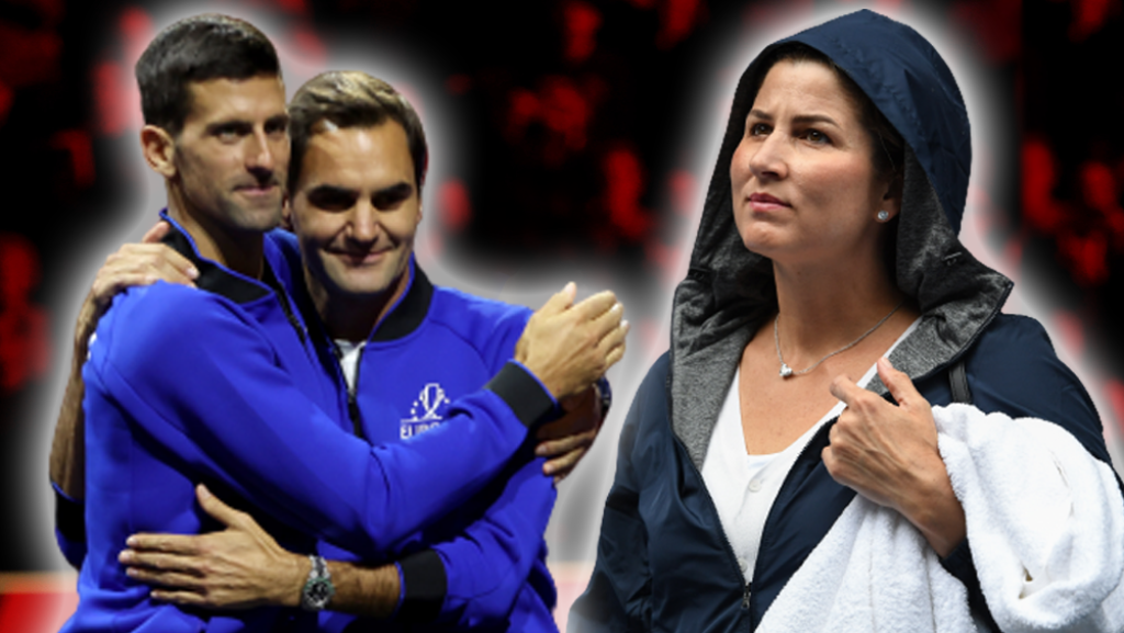 Novak Djokovič, Roger Federer a Mirka Federerová.