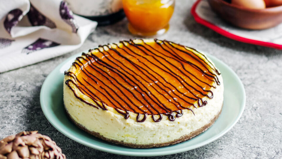 Marhuľový cheesecake s čokoládou