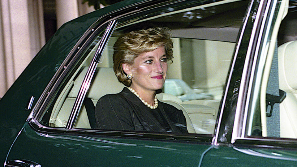 Diana,,Princess,Of,Wales,Leaves,The,Brazilian,Ambassador's,Residence,Enroute