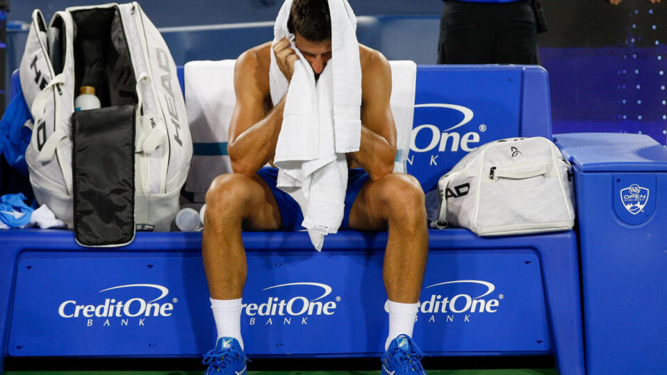 Djokovičov stav vo finále v Cincinnati bol ako na hojdačke.