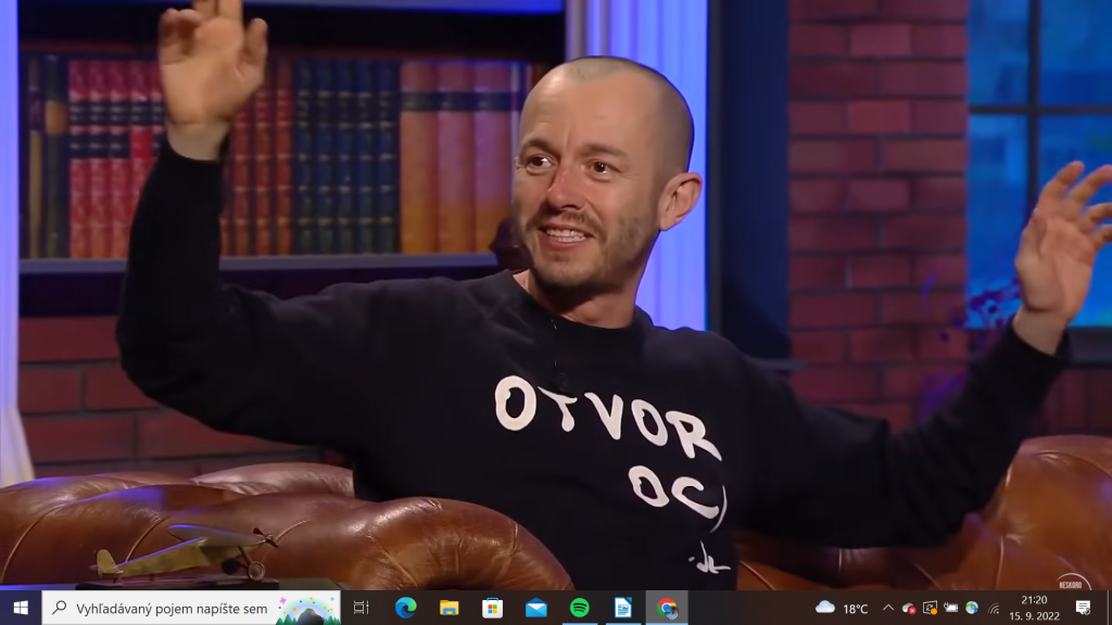 Dag Palovič sa pred časom objavil aj ako hosť relácie Petra Marcina Neskoro večer.