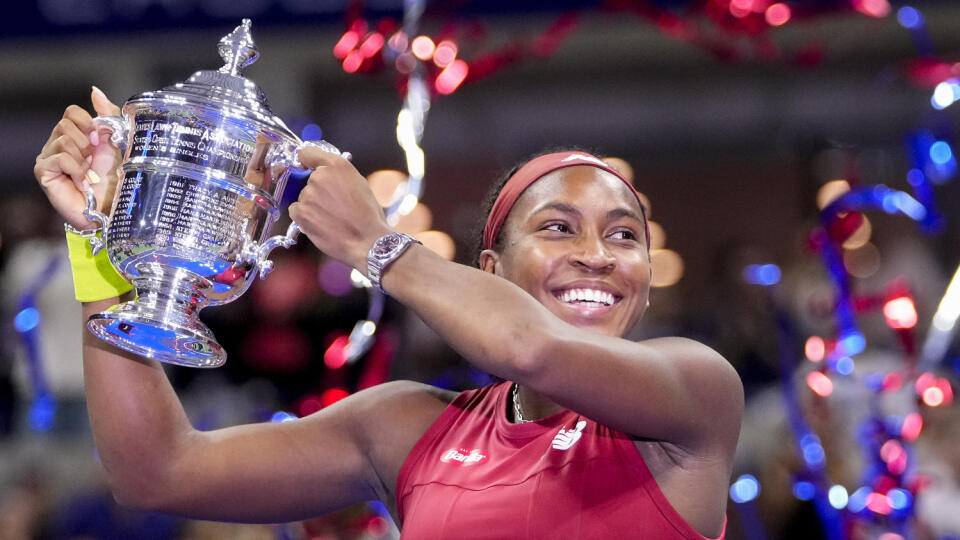 Coco Gauffová po víťazstve na tohtoročnom US Open.