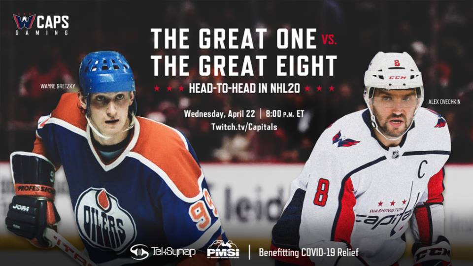 Wayne Gretzky a Alexander Ovečkin si to rozdajú v hre NHL 20.