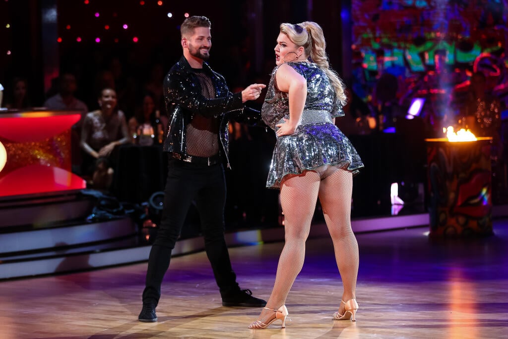 1.kolo tanečnej súťaže celebrít Lets Dance v Bratislavskej Inchebe. Na snímke Eva Kramerová a Lukáš Hojdan