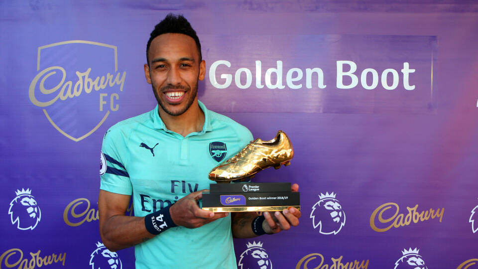 Pierre-Emerick Aubameyang s ocenením v Premier league za sezónu 2018/19.