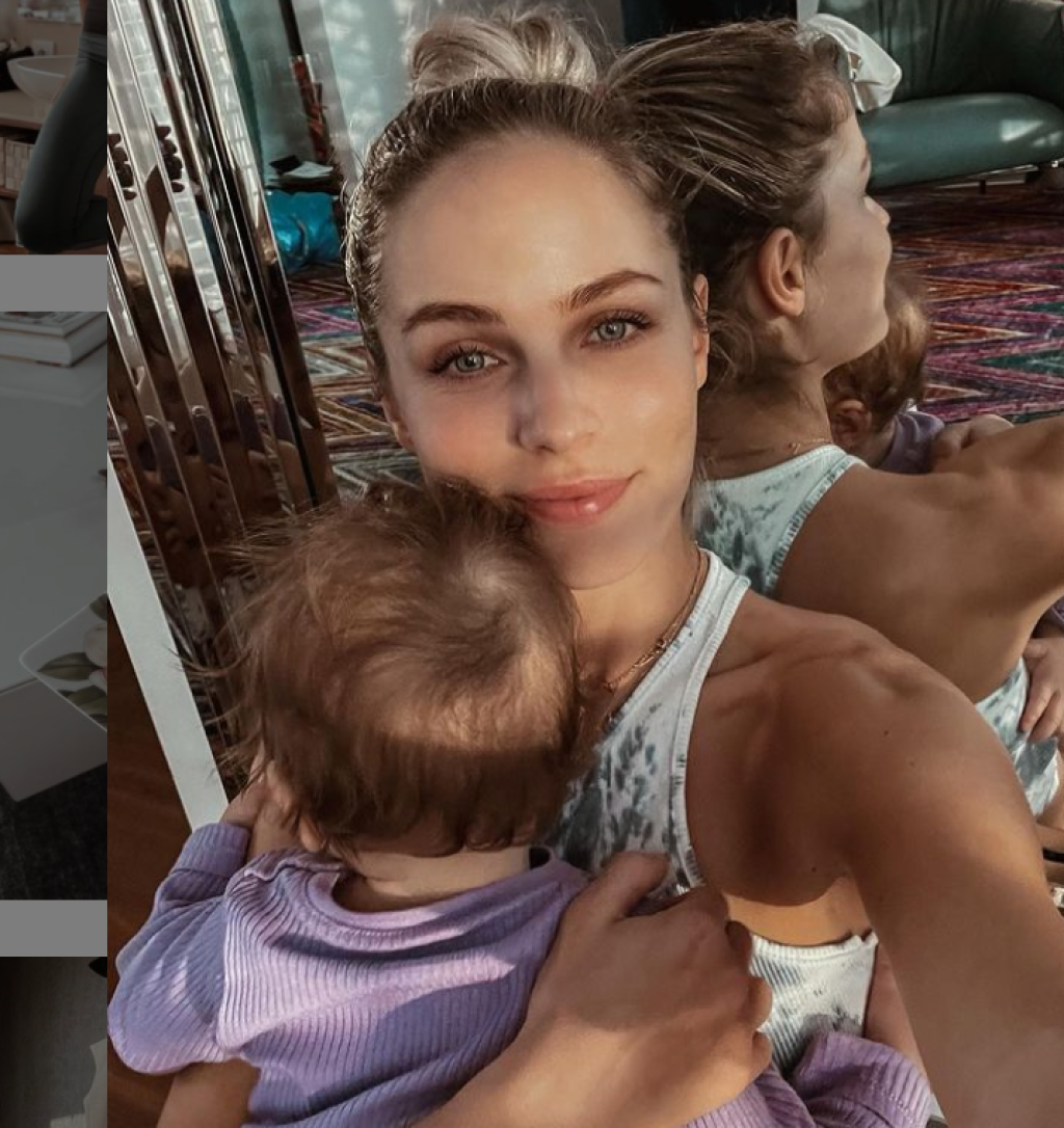 Ivana so svojou dcérkou Bellou.