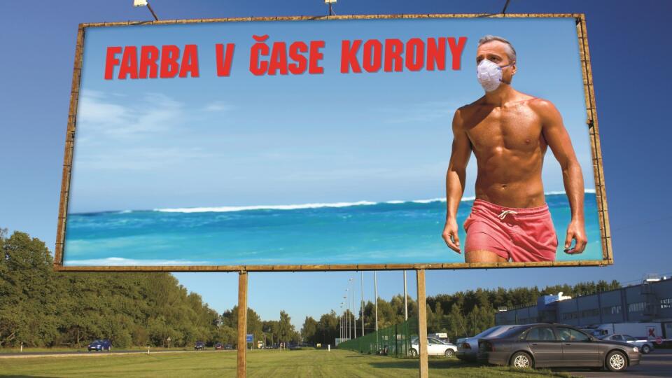 ÚDERNÝ SLOGAN Výrobca opaľovacích krémov si od neho veľa sľubuje. Výborne vraj dopĺňa Rašiho tvár.