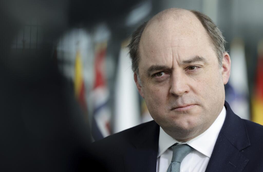Britský minister obrany Ben Wallace.