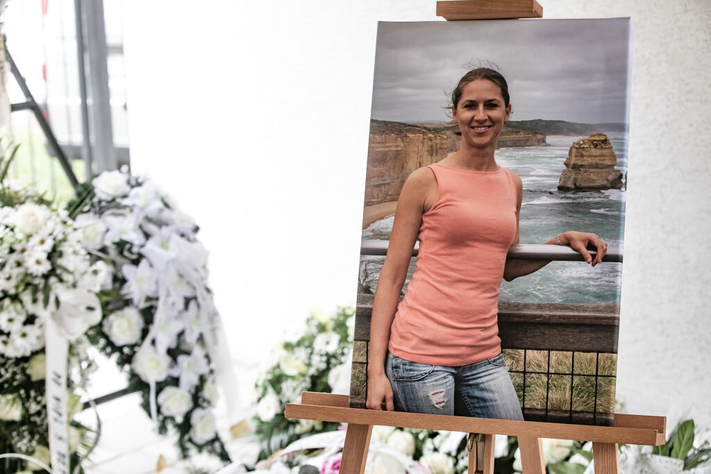 Pohreb manželky bývalého slovenského hokejistu Miroslava Ďuráka Daniely, ktorá zomrela na rakovinu.