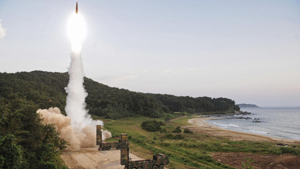 FILE, In this photo on Monday, Sept. 4, 2017 file photo provided by South Korea Defense Ministry, South Korea's Hyunmoo II ballistic missile is fired during an exercise at an undisclosed location in South Korea. South Korean warships have conducted live-fire exercises at sea. The drills Tuesday, Sept. 5, mark the second-straight day of military swagger from a nation still rattled by the North's biggest-ever nuclear test. (South Korea Defense Ministry via AP, File)