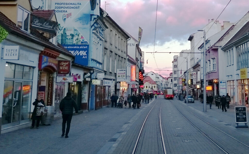 Obchodná ulica v súčasnosti