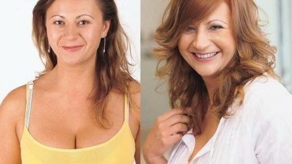 Zuzka pred a po zmene imidžu