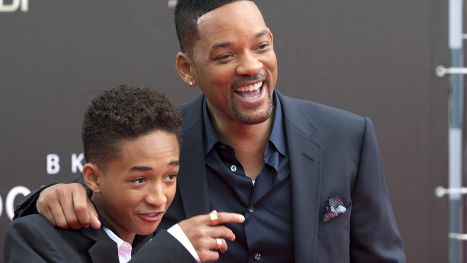 Americký herec a raper Will Smith a jeho syn Jaden.